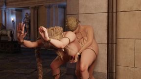 Tall Dominant Lady Marika Pushing Herself Back Into Him