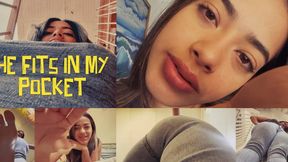 HE FITS IN MY POCKET - VAINILLA FOOT CRUSH, BUTT CRUSH POV 1080
