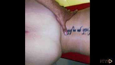 Big booty blonde enjoys a night sex