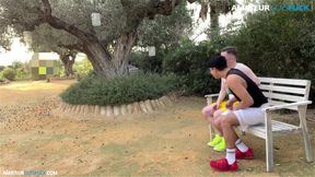 Agf: I Have Fun with My Friend in the Park in Full View of Everyone! Pee Included.