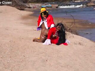 Gibby The Clown Cosplays The Celebrated Anime One Piece & Screws Hawt Black
