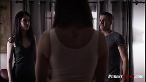 Twisted Step-Siblings Pass Around &amp_ Share Mom Like A Sex Toy