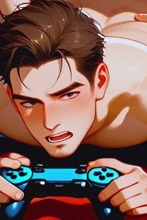 The Gamer&#039;s Live Stream Gets Out of Hand and Turns Into a Massive Online Gay Orgy. Anal Sex with a Gaping Ass