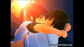 Tiny Twins Share First Threesome Cum Explosion in Animated Heat Wave