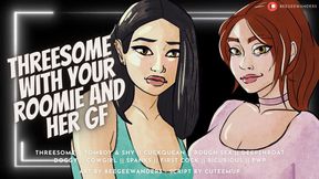 Threesome With Your Bicurious Roomie & Her Girlfriend [Cucking Your Roomie] , Audio Roleplay