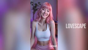 Pink Haired Beauty Takes Two Big Cocks in Wild Threesome