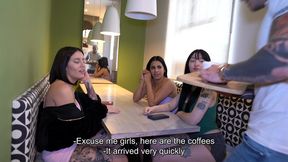 el mozo nos sirvio su pija, nos folla a las 3 en el restaurante