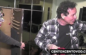 Super hot teen Jasmine's double penetration with Alex Magni