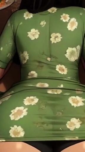 I love grinding my cock against my woman's ass in front of her relatives...   Clip 1