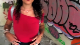 Italian horror porn wife gets possessed by slutty ghost and gets fucked and cummed on Halloween