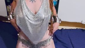 14 Minutes of Uncensored Steel: Metallic Mesh Top, Naked Shackles & Nude Domination