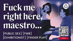 ASMR Audio Porn: Public Sex with Best Friend on The Stage &ndash_ Dirty Talk &amp_ Finger Play &ndash_ Erotic Audio Roleplay