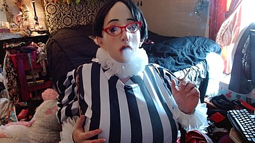 Rubberdoll smoking and using a magic wand compilation