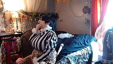 Rubberdoll smoking and using a magic wand compilation