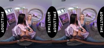 Intimate VR Experience: Best Friends Charlie Forde and Lilly Bell Explore Together with Isiah Maxwell