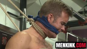 Cute guy Connor Patricks edged in the laundromat until he expels his hot load