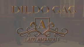 DILDO GAG Total lenghts 4:40 minutes  Face Head Harness Dildo Gagged Strap On StrapOn Ass Worship Slave BDSM Facesitting Lady Amrapali  Herrin Mistress Domina