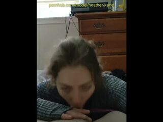 Heather Kane likes giving morning Blowjobs!