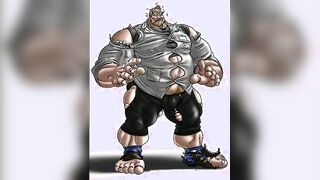 TheGiganticBeast auditions for a kinky roleplay with his muscular friend