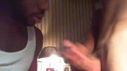 Ebony Model Lojan Gets a Blowjob