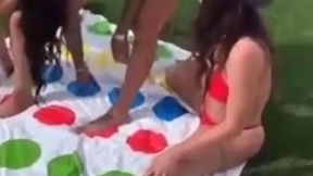 Brittanya Razavi Alva Jay and Lana Rhoades bare outdoors