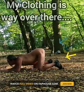 Ass up in Public Woodland