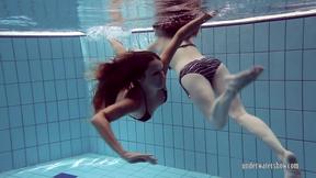 ”Astonishing babes swimming without clothes & have fun”