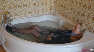 College Uniform - Hot Coed Sophia Smith Takes A Hot Bath!