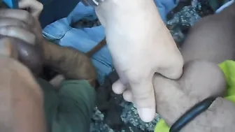Four Portuguese hunks enjoy group blowjobs and anal on vacation