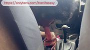 POV CAR SEX;I Didn’t Have Enough Money For My Ride So I Paid By Giving My Uber Driver With A Hot (BJ)Blow Job!!At a Public Parking Area!!