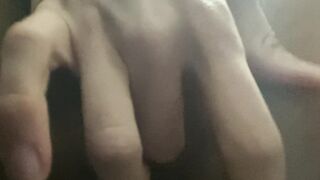 Zoomed wet virgin pussy fingering.