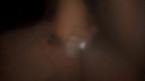 Masterbating his small dick