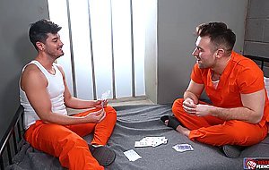 Ace uses his hands to stretch out Declans ass