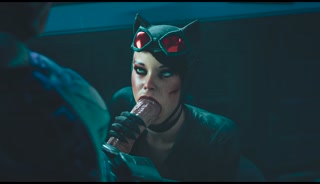 Catwoman Blows Batman in Batcave