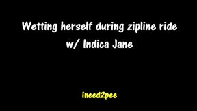 omorashi audio indica jane peeing her jeans on zipline
