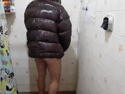 Pissing my Puffy Jacket Nylon