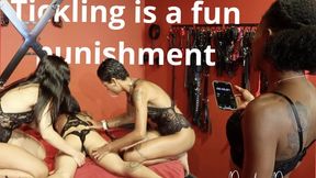Dandara Domme and two femsubs to tickle as punishment for third (EN- 4K)