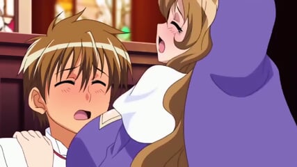 Hentai teen fucks horny nun