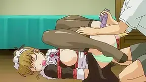 Tied-Up Maid Takes Vibrator Banana Play in Heated Hentai Fantasy