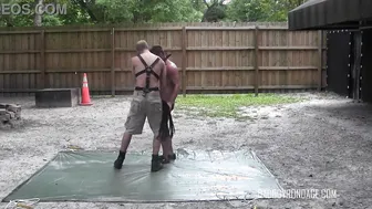 Outdoor Bondage and Handjob with Twink Dean Daniels and Preston Lee