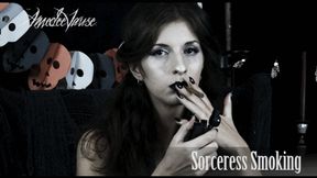 Sorceress Smoking (FHD) - Dark, Halloween Smoking Fetish Video!