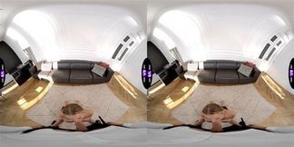 Horny Blonde Joins His Jerkoff And Rides Him Rough