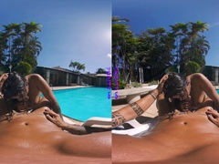PURITYVR Curvy Latina Maria fucked poolside