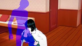 One Punch-Man Hentai - Fubuki Blowjob - Japanese Asian Manga anime game porn