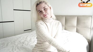 I grabbed her tight ass then fucked her until my cum painted her hungry pussy