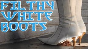 CC - Filthy white boots