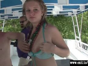 Public teen party sex with whipped cream...