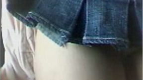 My hot like fire college mate from Korea fingers her saggy kitty