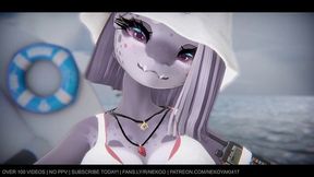 Hot Sexy Shark Girl Lifeguard Offers To Take Care Of Your Cock