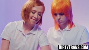 Kenzie Anne's fuck by Jean Hollywood and Shiri Allwood